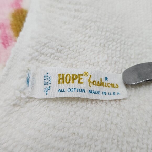 Vintage Stevens Utica and Hope Fashion Pink Roses Floral Pattern Towel - Picture 13 of 13